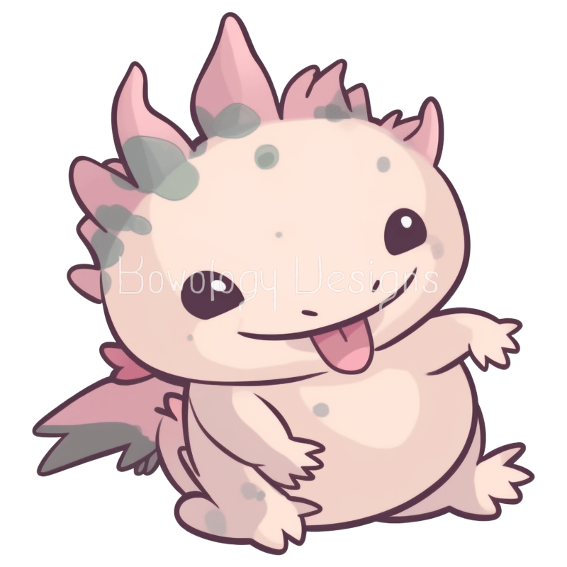 Cute Axolotl Sticker-3