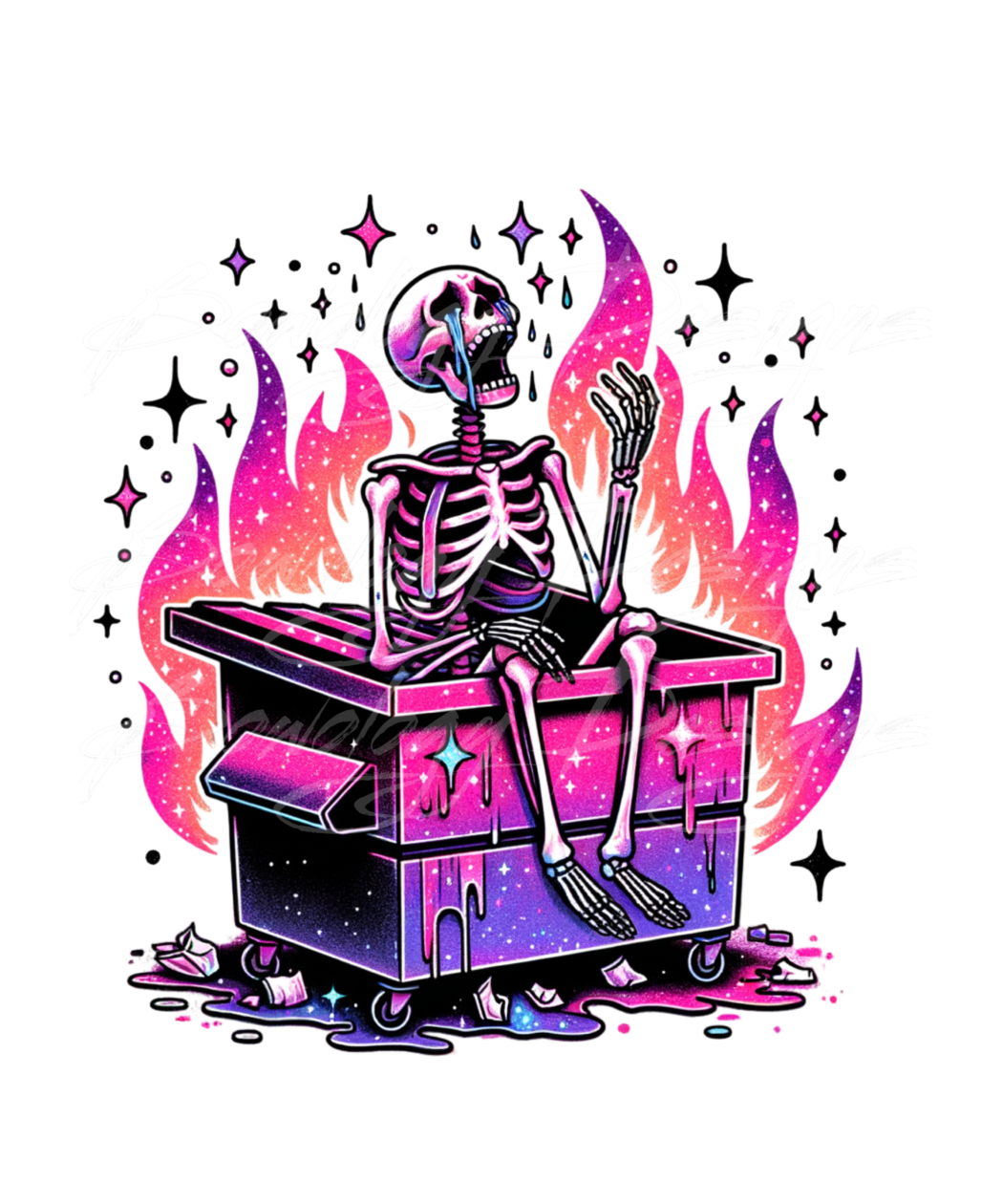 Dumpster Fire Bowology Designs dumpster-fire-bowology-designs
