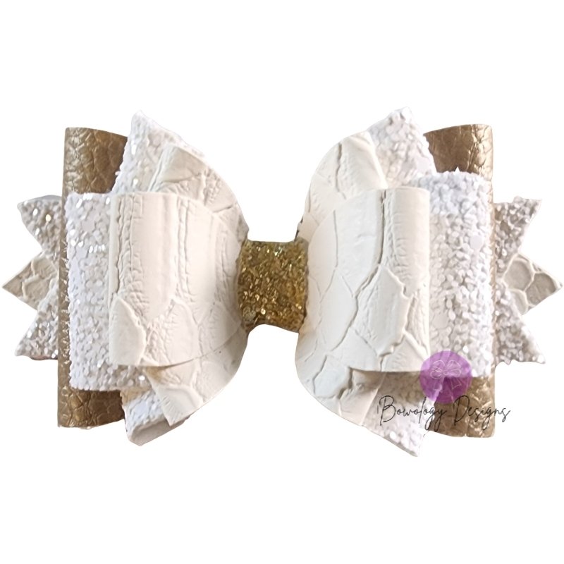 Luxe White Snakeskin